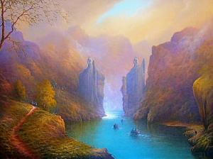 The Great River The lord of the rings Tolkien inspired art